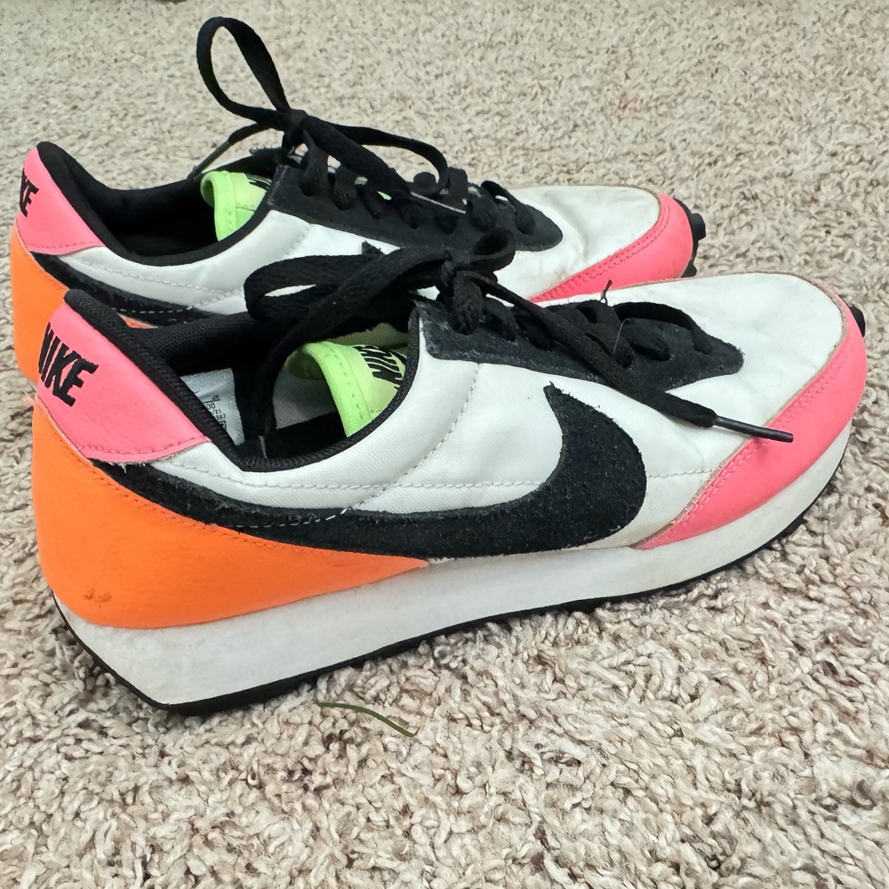 Nike White and Neon Colors Athletic Shoes - Picture 3 of 14